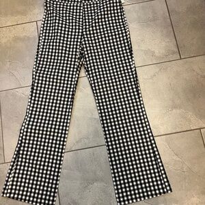 Zara cropped checked pants